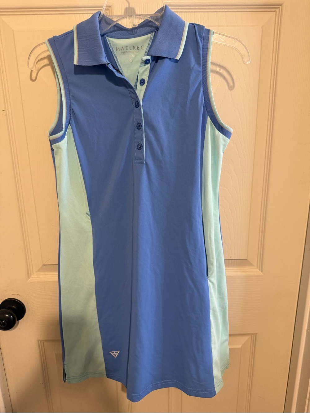MAELREG Womens Golf/ Tennis Dress Zip Pockets Collared Polo (No shorts) Small